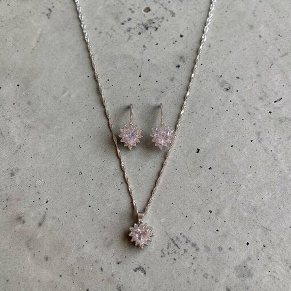 Parure Moissanite  " Coeur "