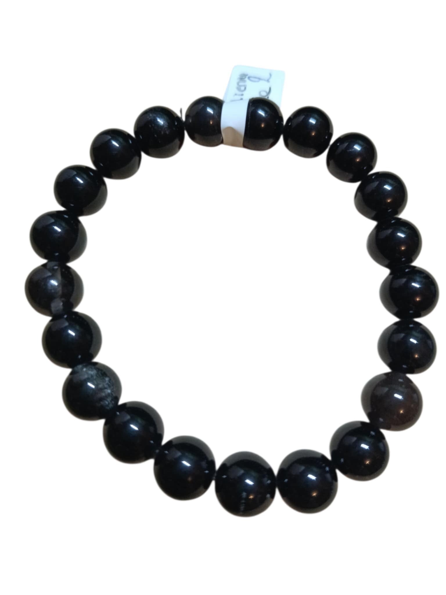 Bracelet Obsidienne Noire 10mm