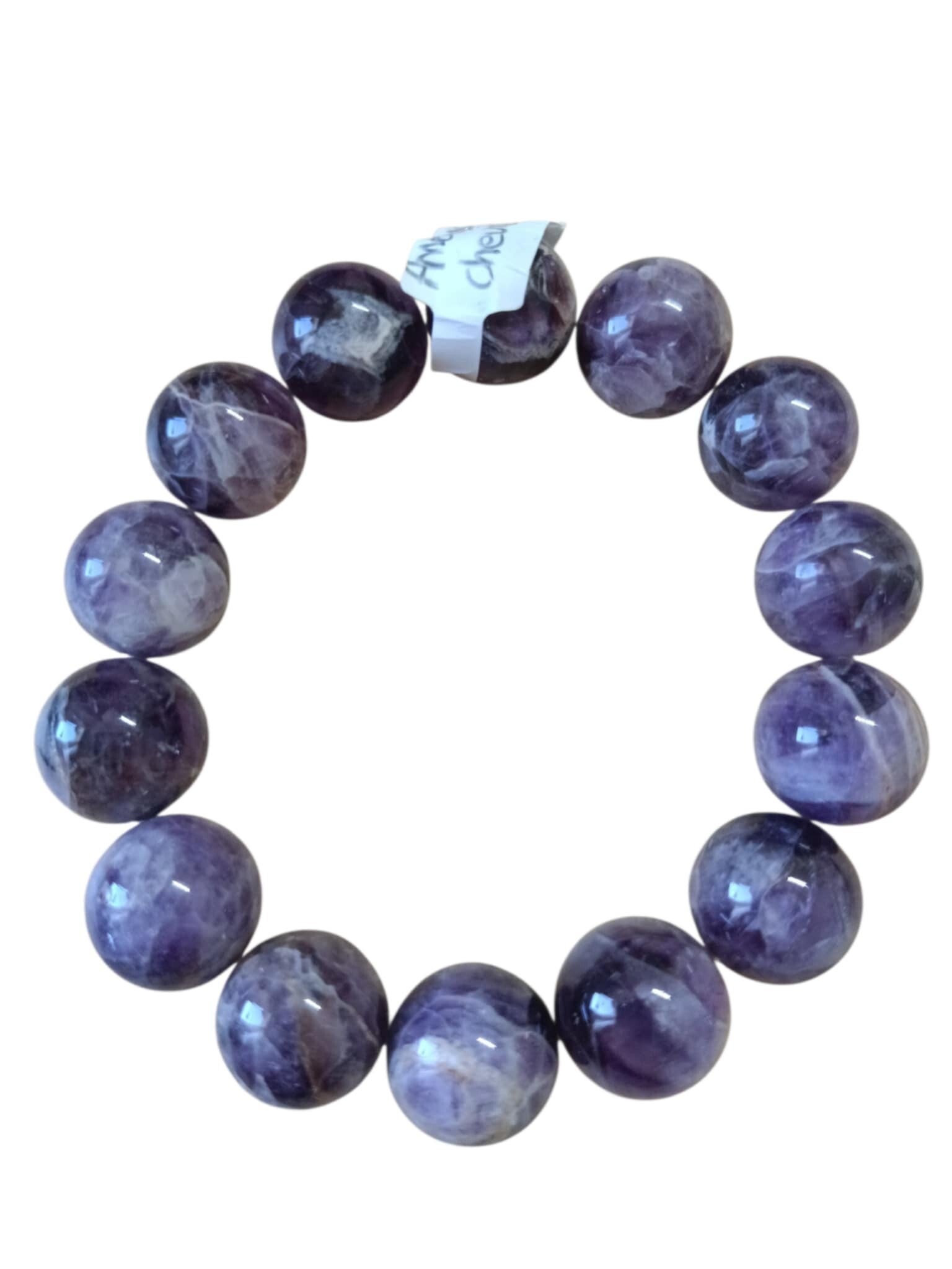 Bracelet Améthyste Chevron 14mm