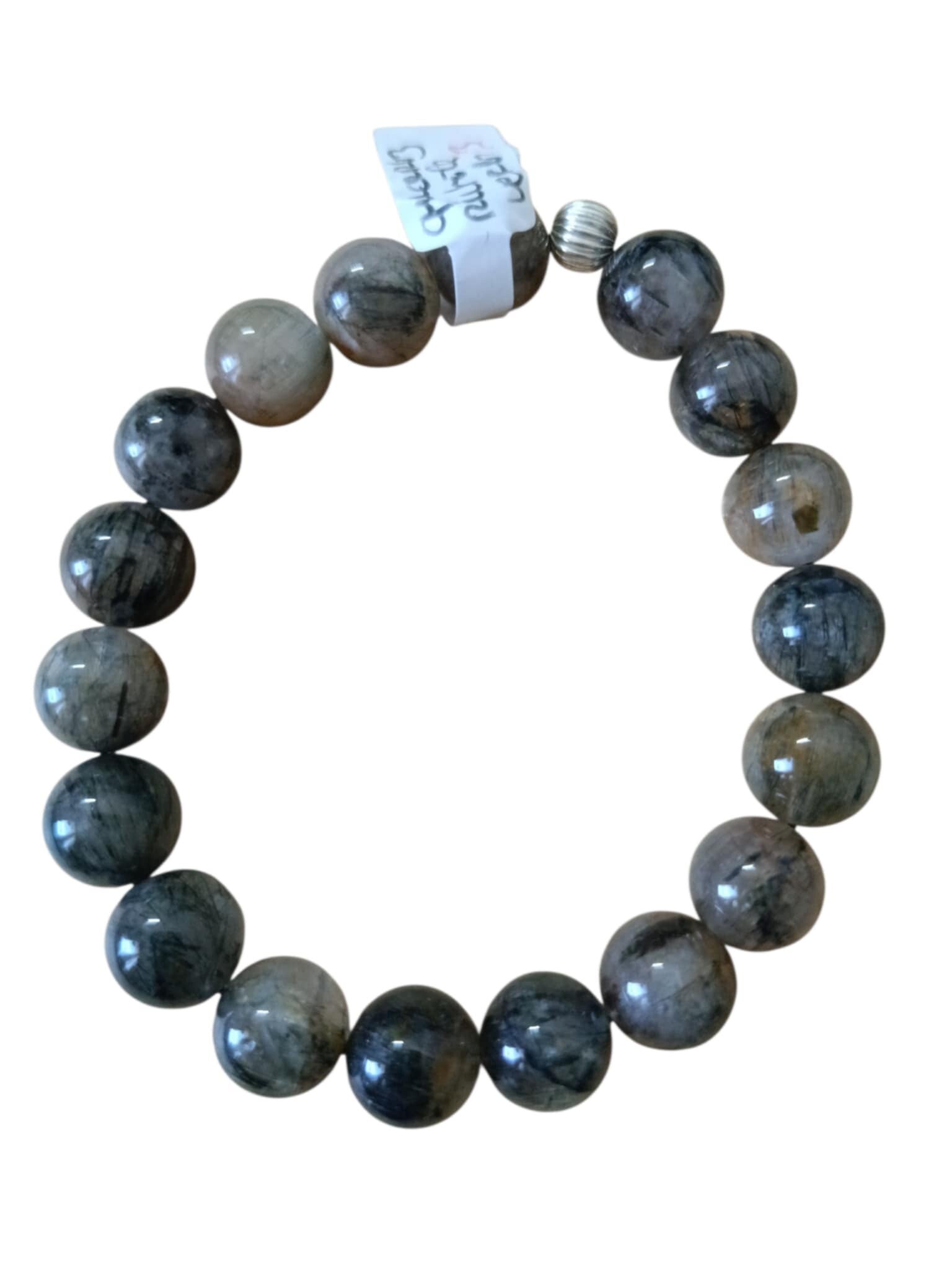 Bracelet Quartz Rutile Vert 11mm