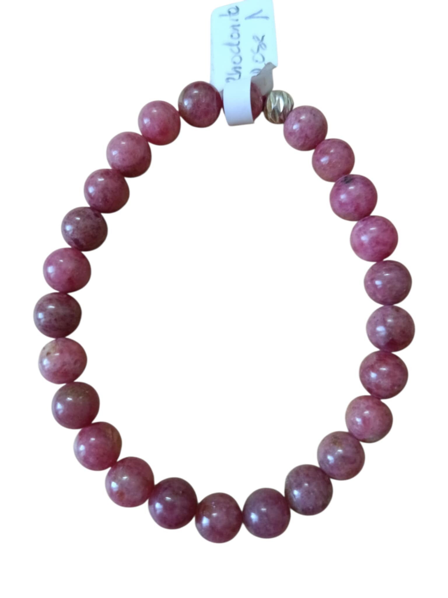 Bracelet Rhodonite Rose 8mm
