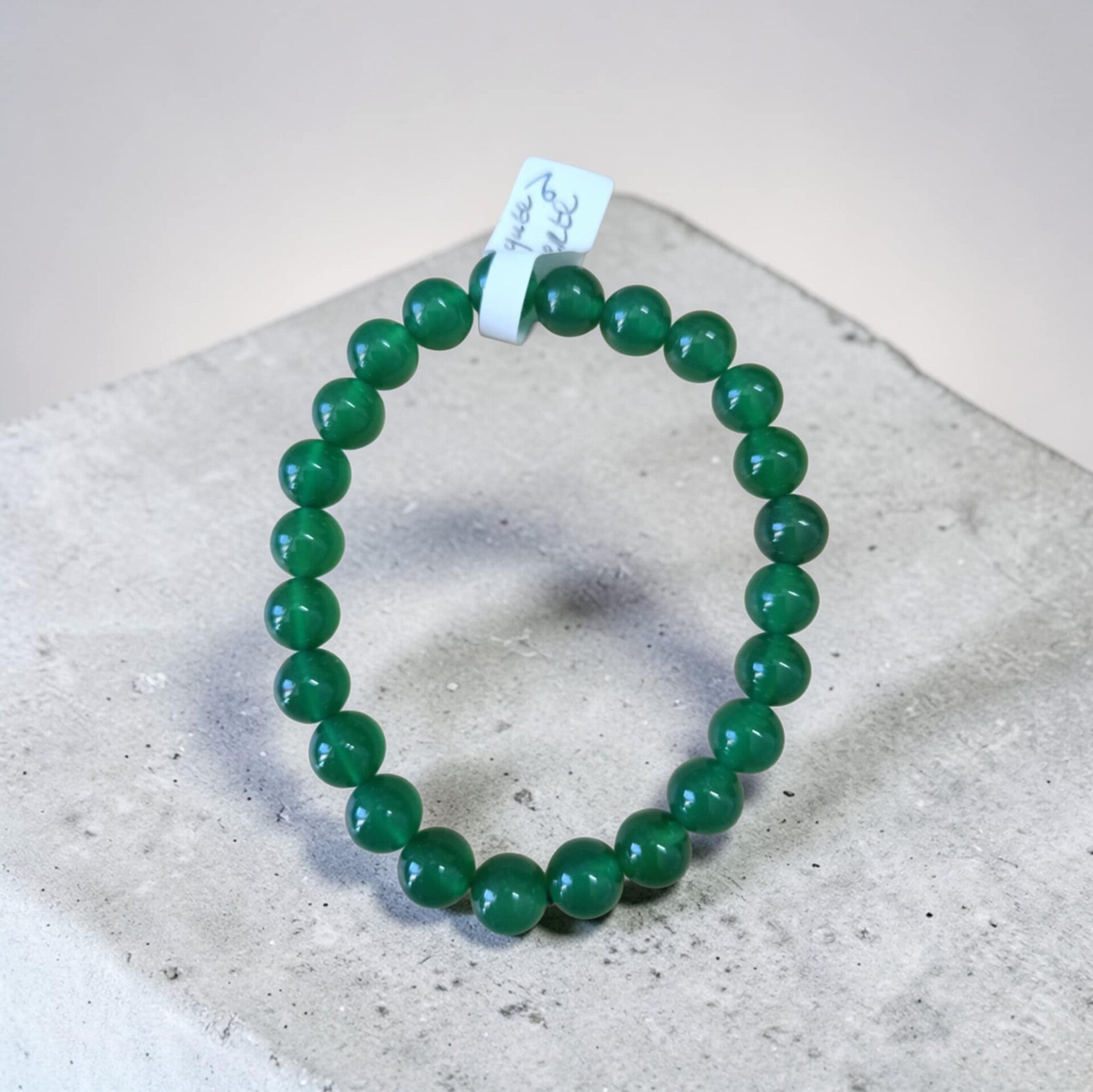 Bracelet Agate Verte 8mm