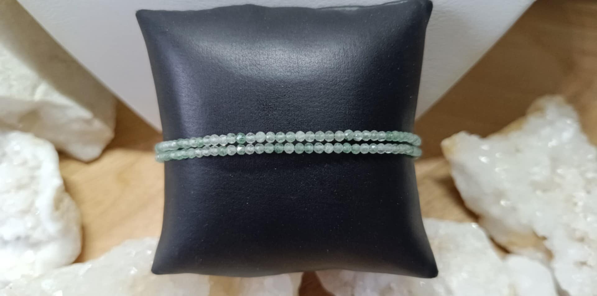 Bracelet Jade de Birmanie Facetté 2.5mm