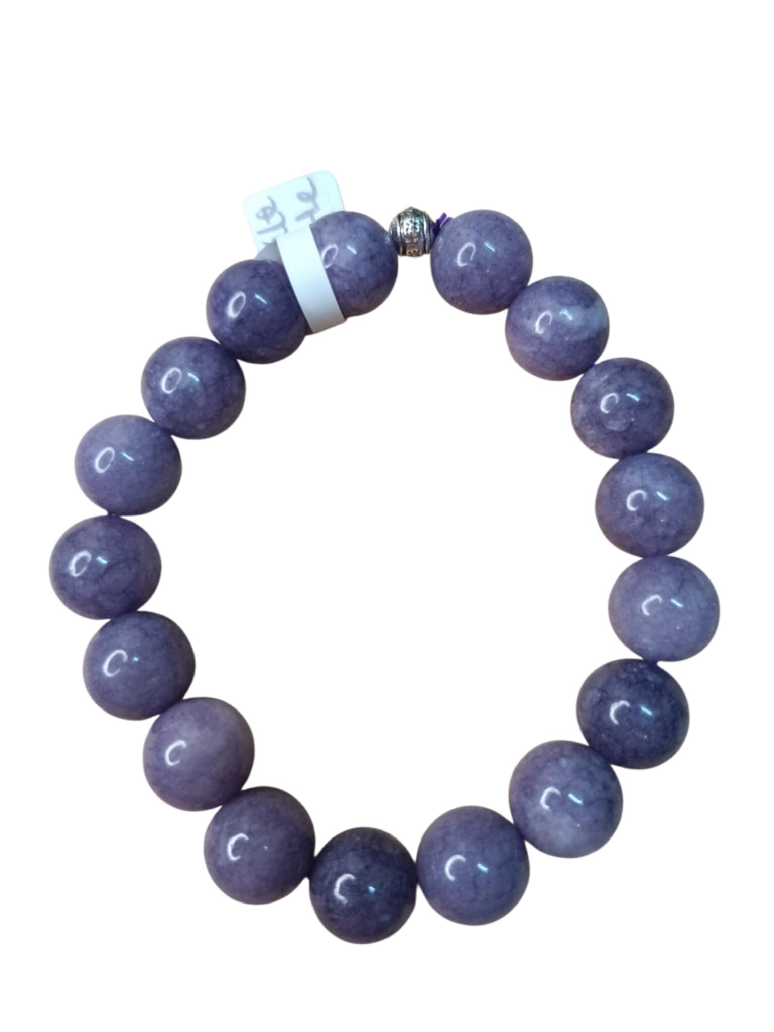 Bracelet Angelite (Anhydrite) Violette 12mm