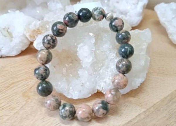 Bracelet Sakura Rutile Vert 10mm