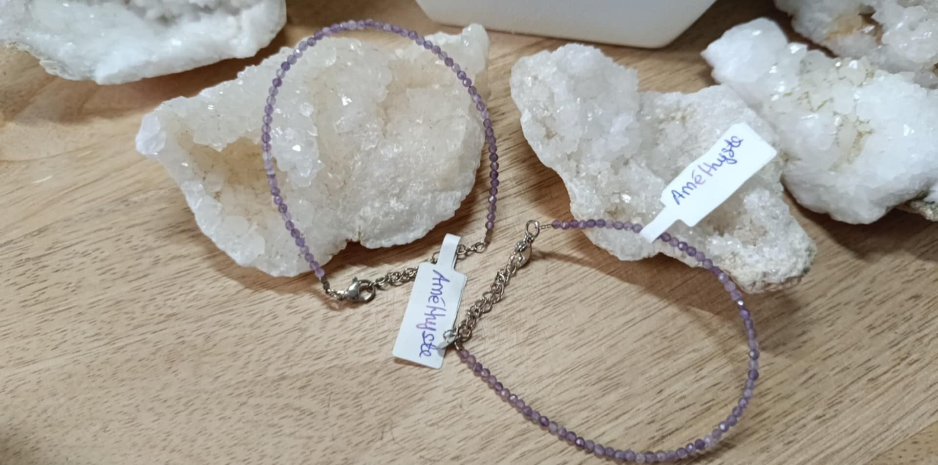 Bracelet Améthyste Facetté 2.5mm