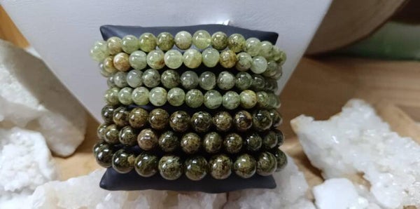 Bracelet Grenat Vert - Tsavorite