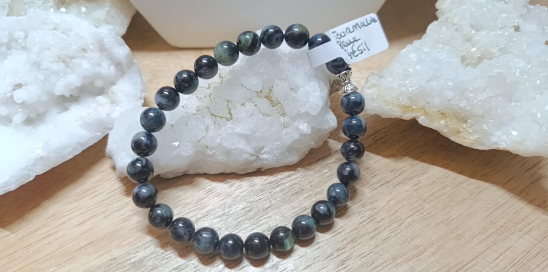 Bracelet Tourmaline Bleue 7mm