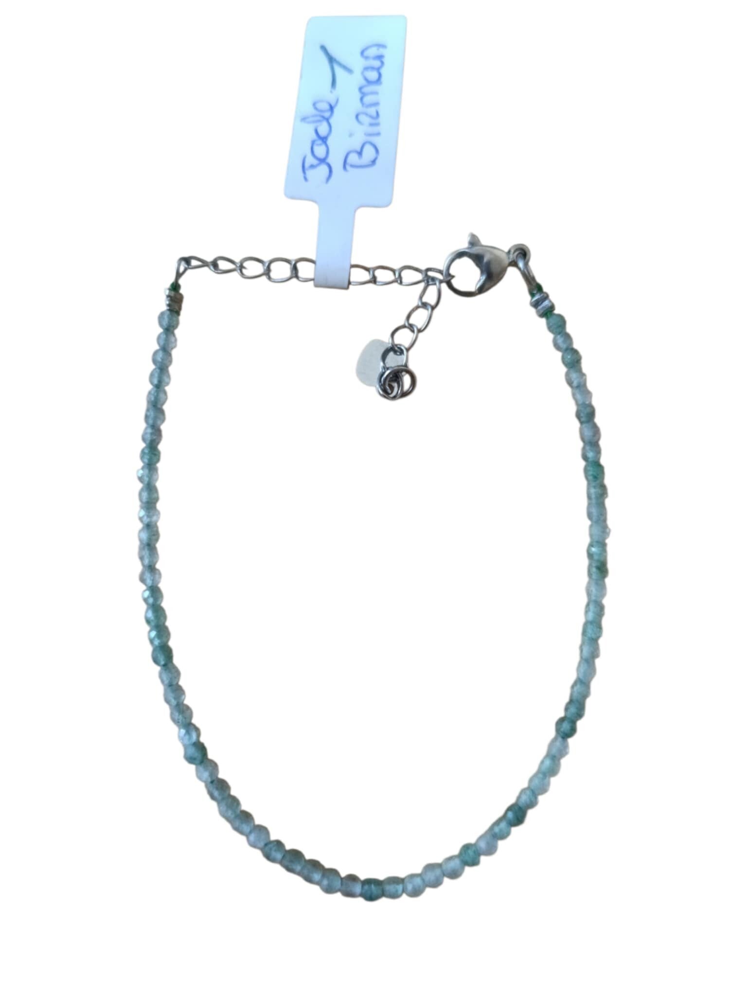 Bracelet Jade de Birmanie Facetté 2.5mm