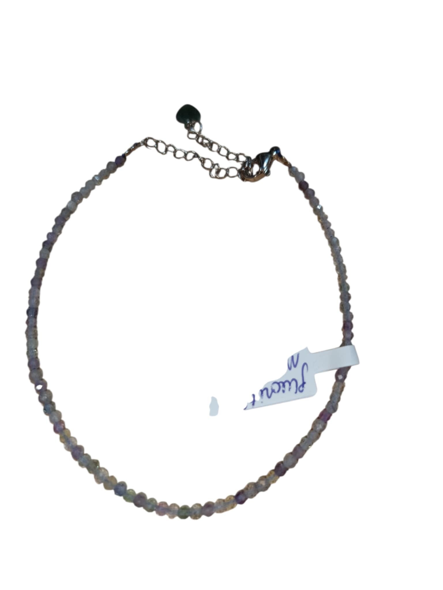 Bracelet Fluorite Arc-en-Ciel Facetté 2.5mm