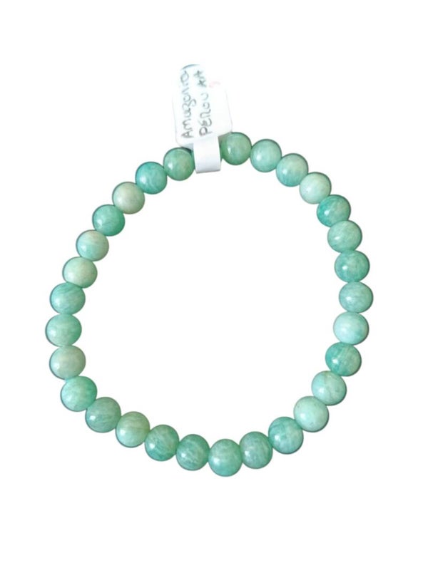 Bracelet Amazonite 6mm grade 2A