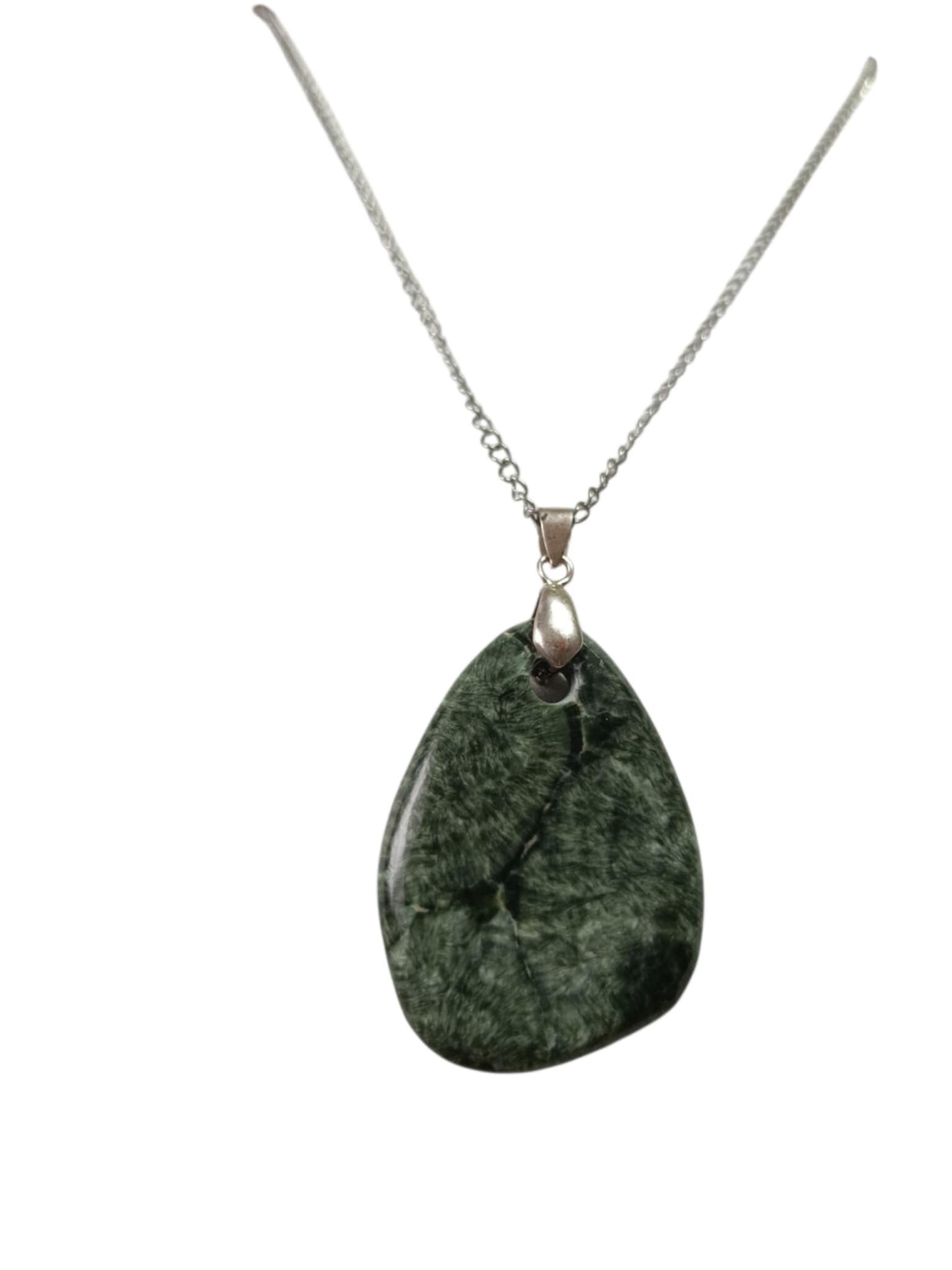 Collier Séraphinite " Goutte " Grade A+