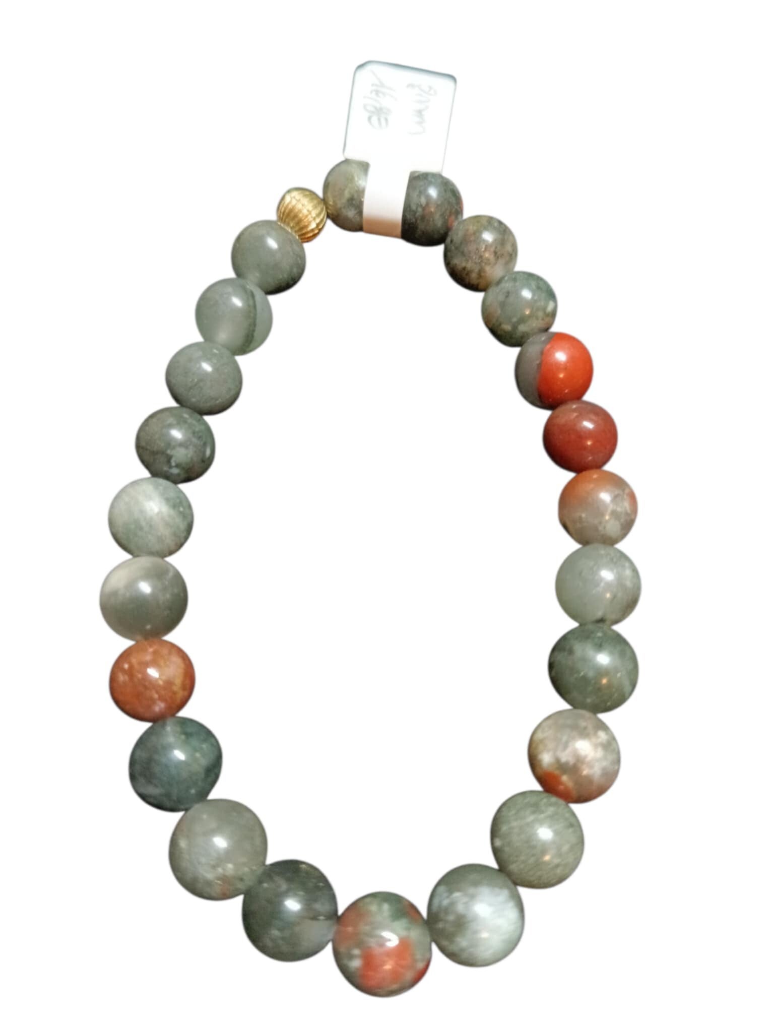 Bracelet Jaspe Sanguin - Héliotrope 8mm