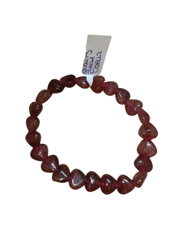 Bracelet Quartz Fraise " Coeur "