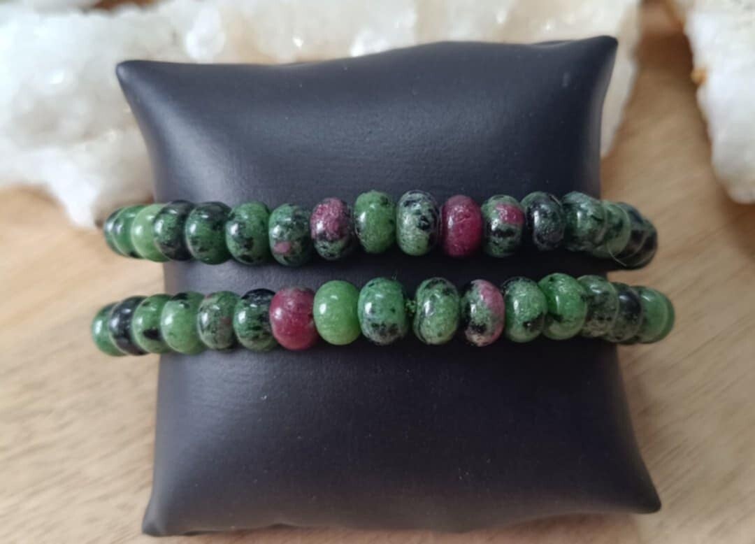 Bracelet Rubis sur Zoïsite Donuts