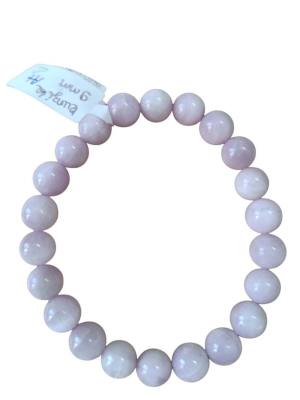 Bracelet Kunzite 9mm grade A+