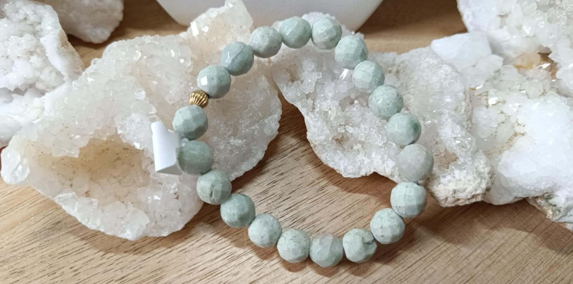 Bracelet Amazonite 10mm Facetté