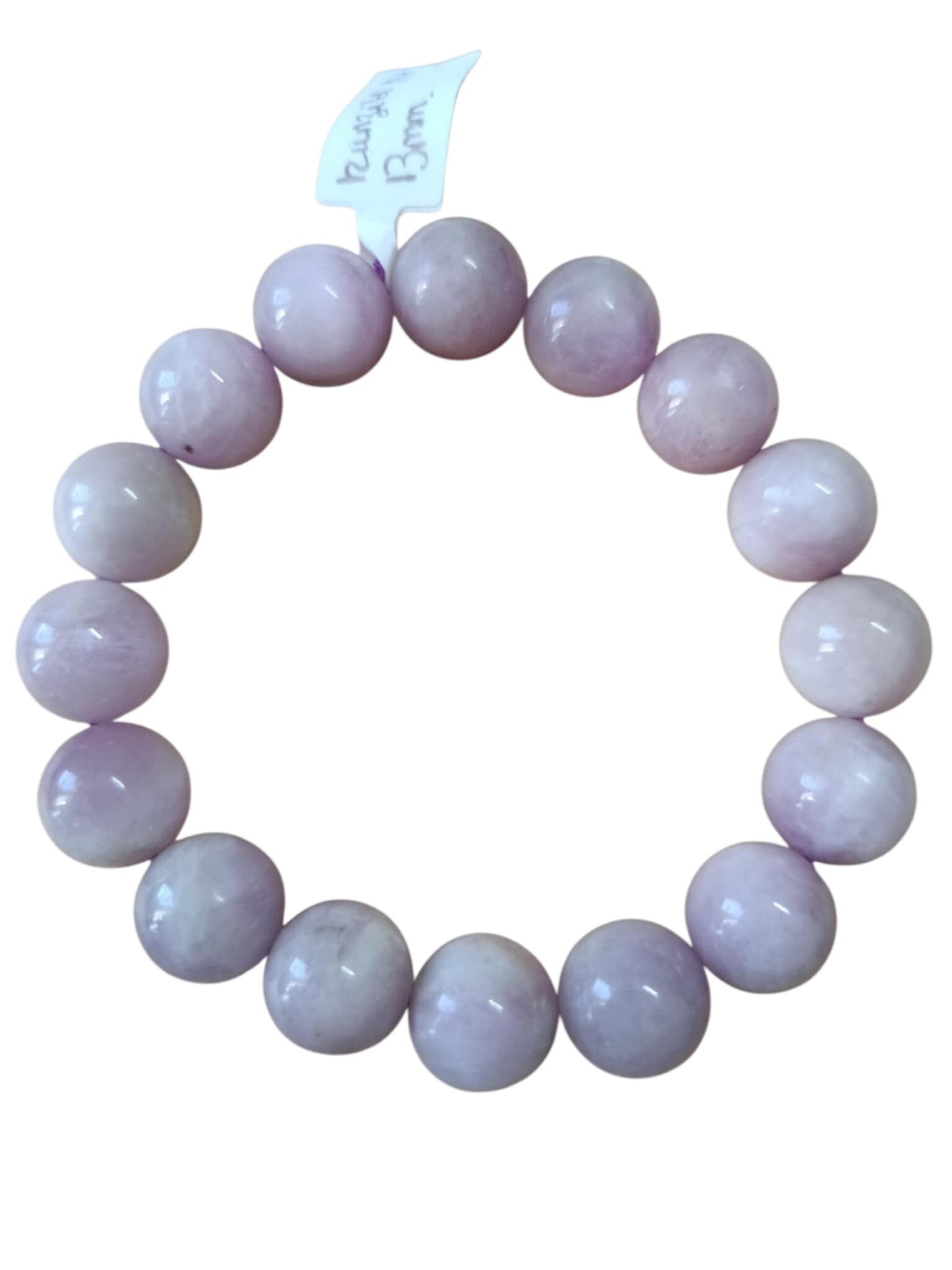Bracelet Kunzite 13mm grade A+