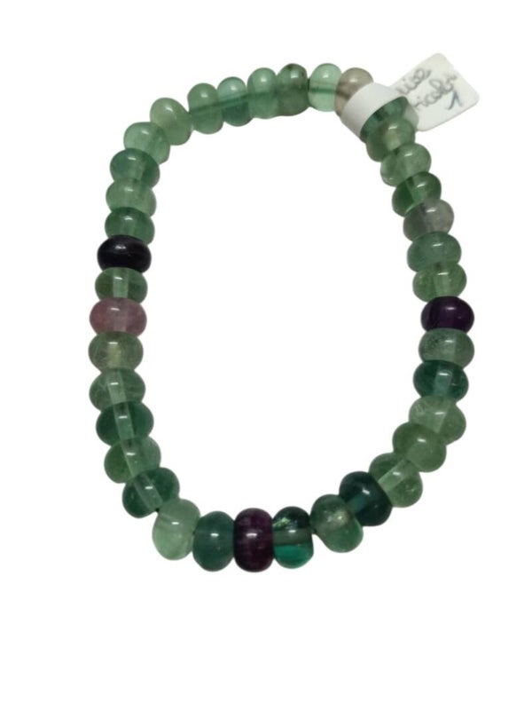 Bracelet Fluorite Arc-en-Ciel " Donuts "