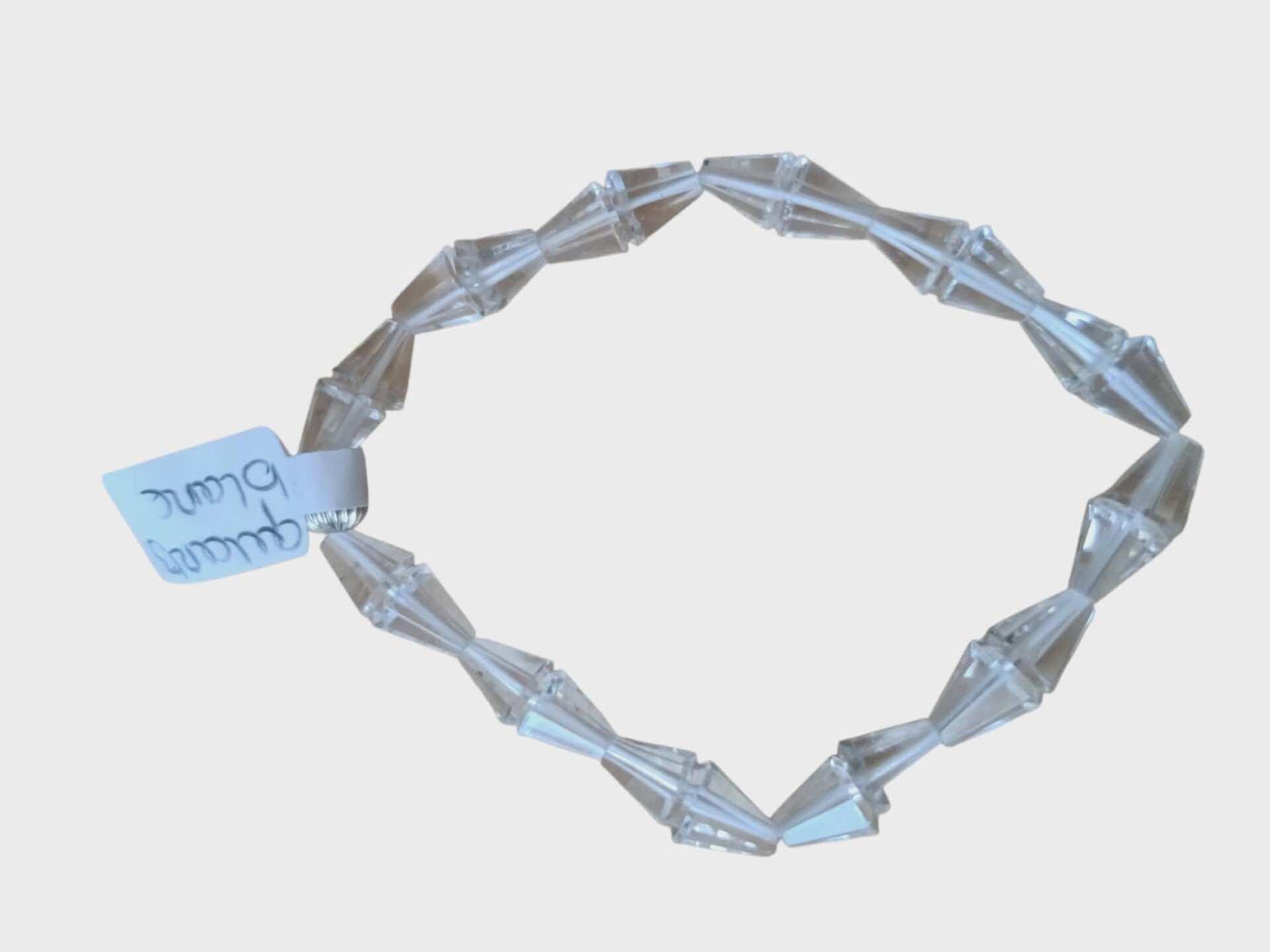 Bracelet Quartz Blanc Cône Grade AA