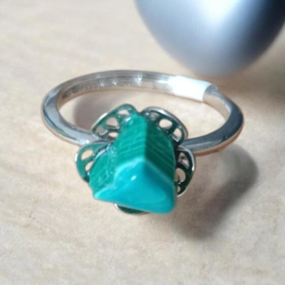 Bague Chrysocolle Malachite n°4
