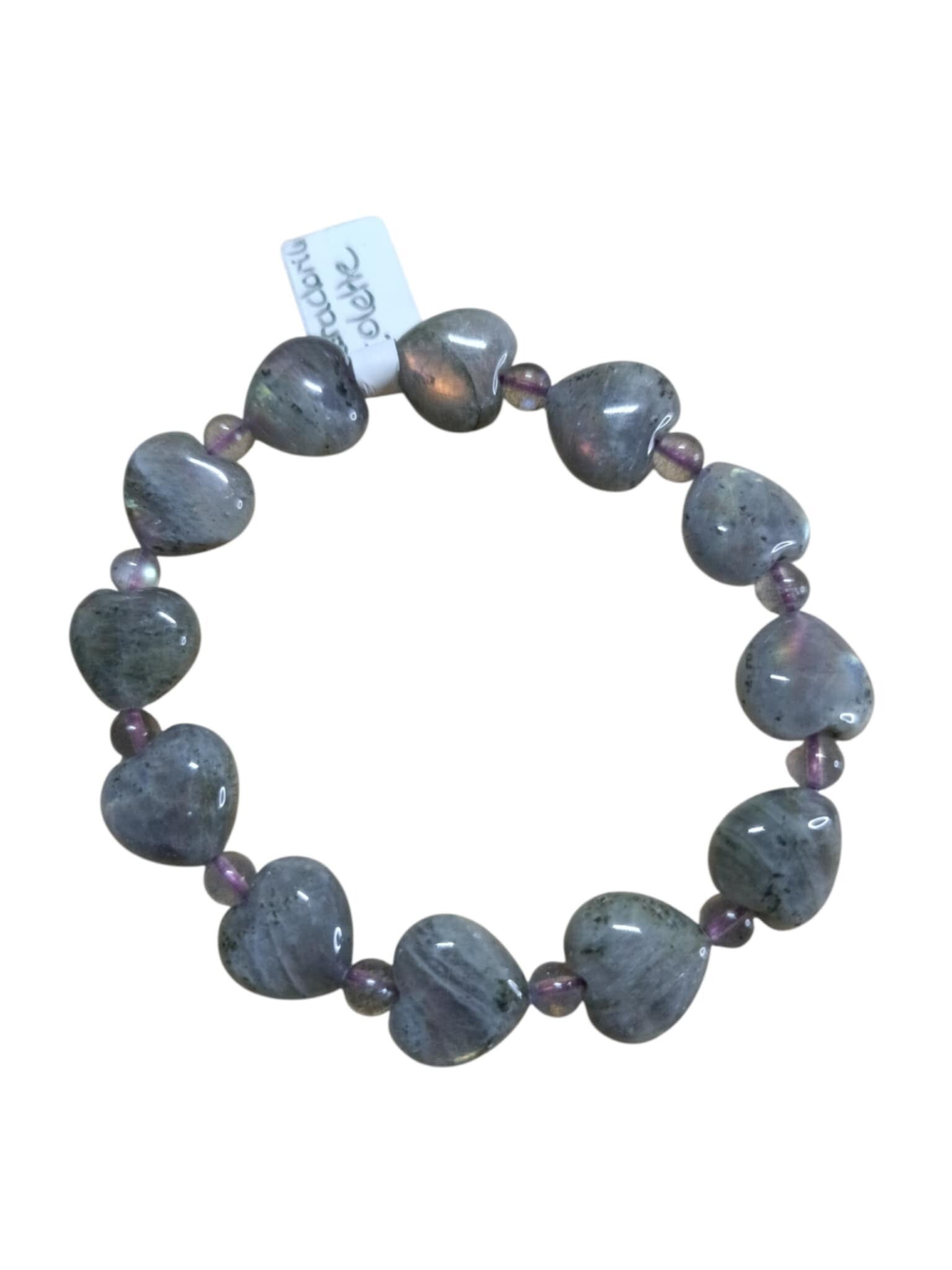 Bracelet Labradorite Violette Coeur