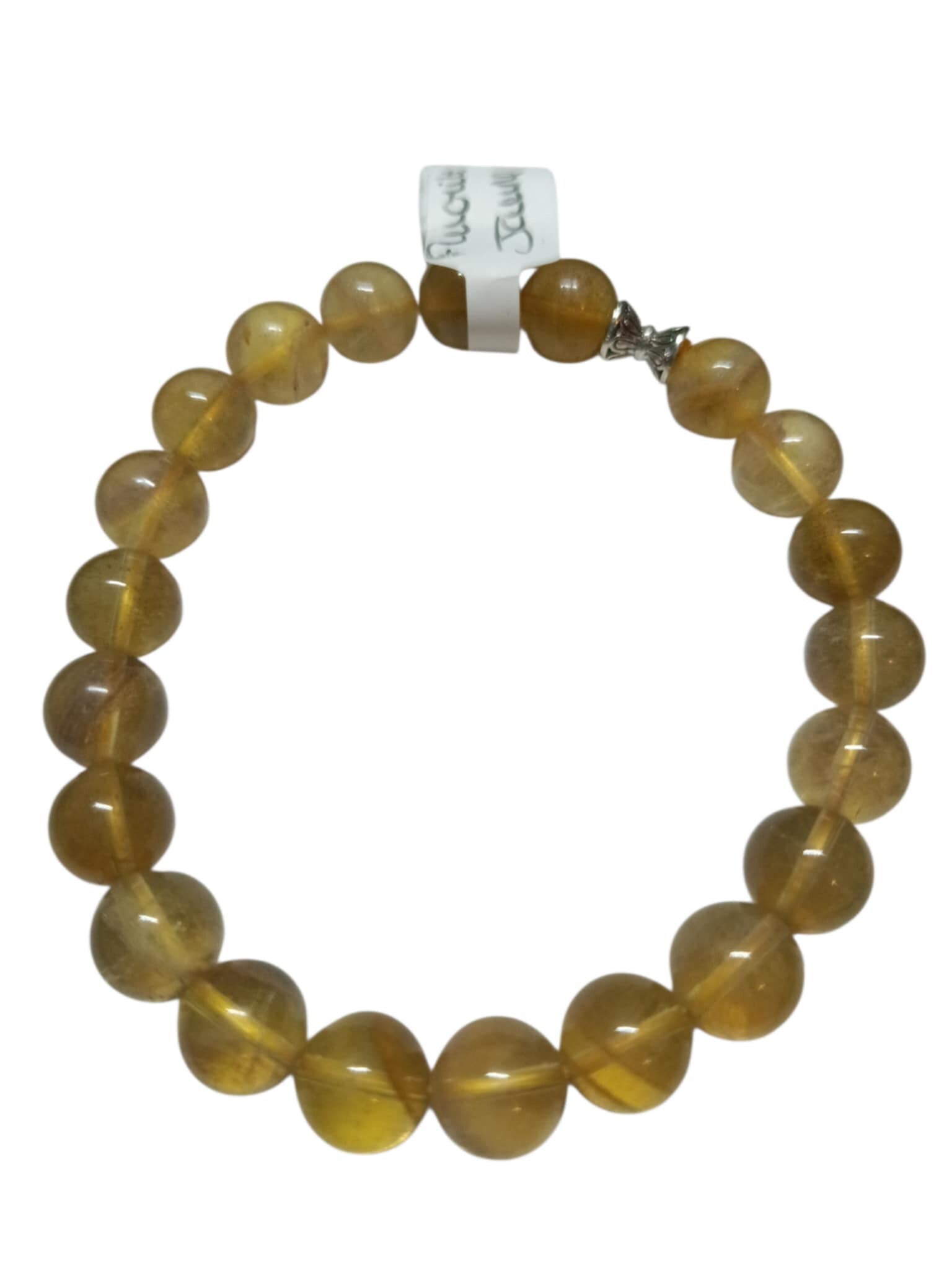 Bracelet Fluorite Jaune 9mm