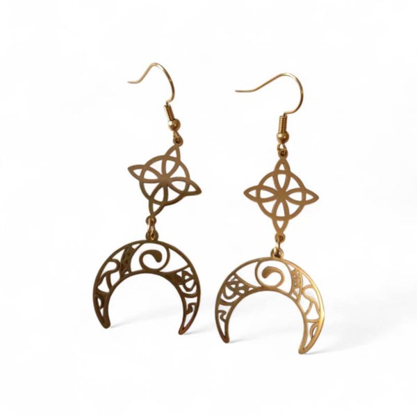 Boucles d'oreilles Lune