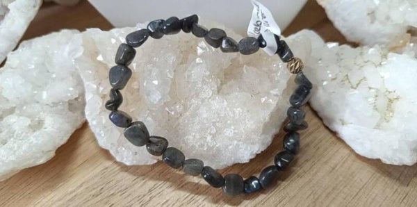 Bracelet Labradorite Bleue Forme Libre