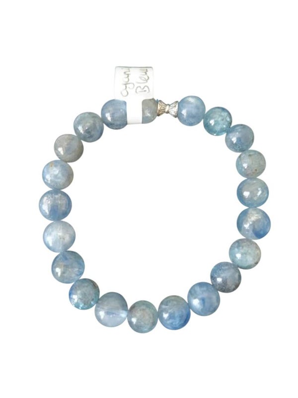 Bracelet Cyanite Bleue 9mm