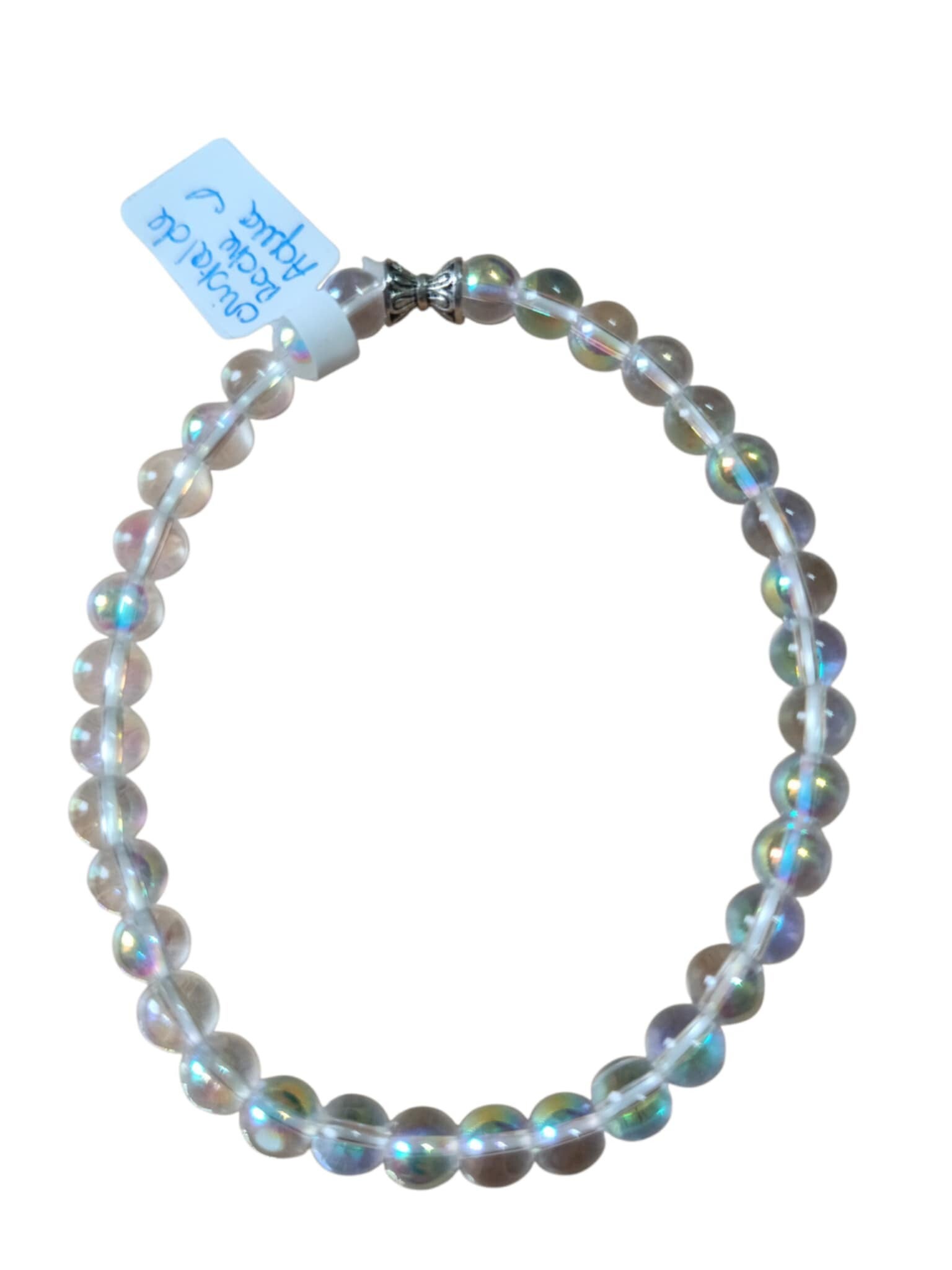 Bracelet Cristal de Roche Aqua Aura 6mm
