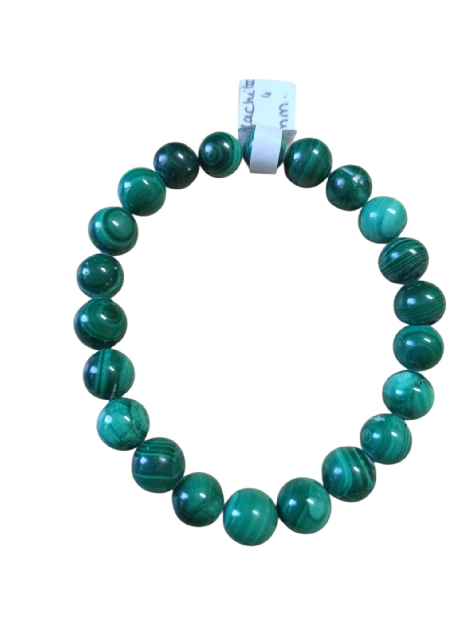 Bracelet Malachite 9mm Grade AB
