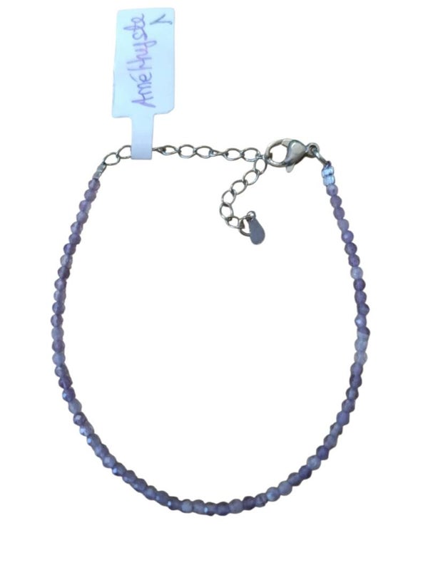 Bracelet Améthyste Facetté 2.5mm