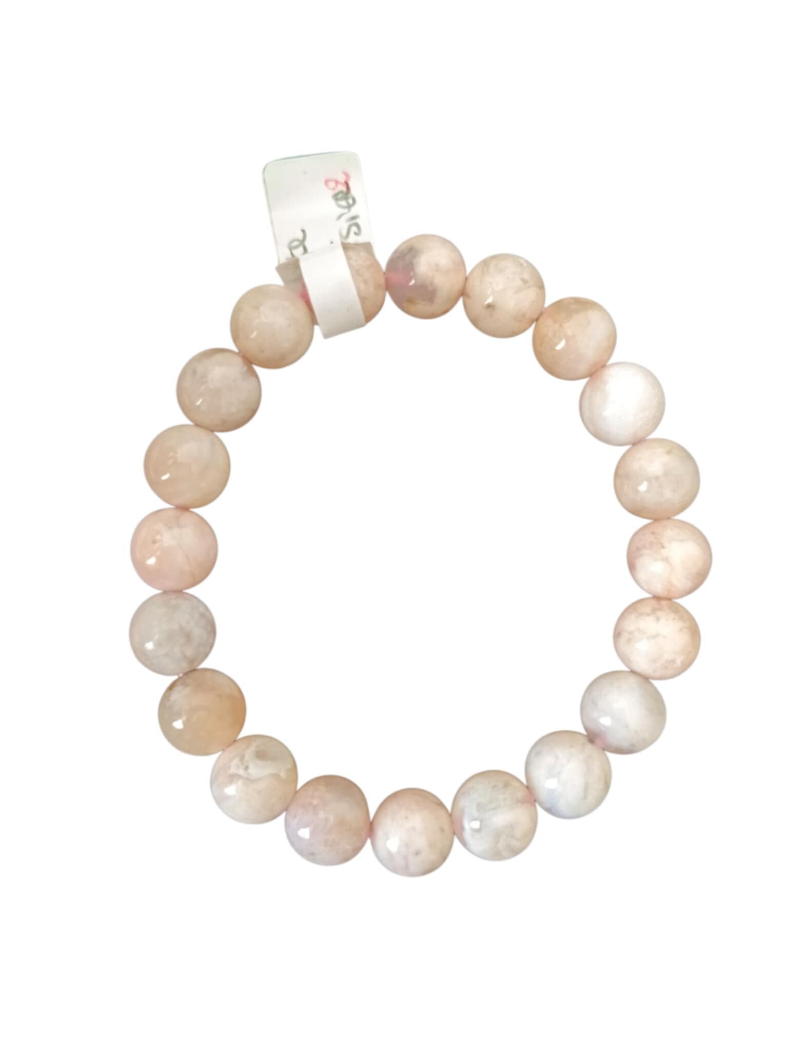 Bracelet Agate Fleur de Cerisier - Sakura 9mm