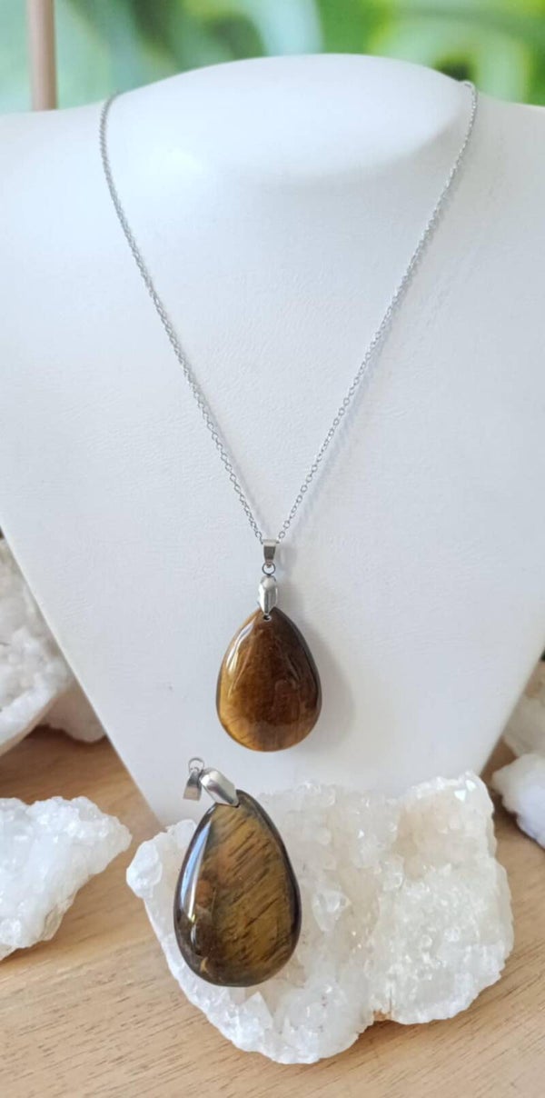 Pendentif / Collier Oeil de Tigre