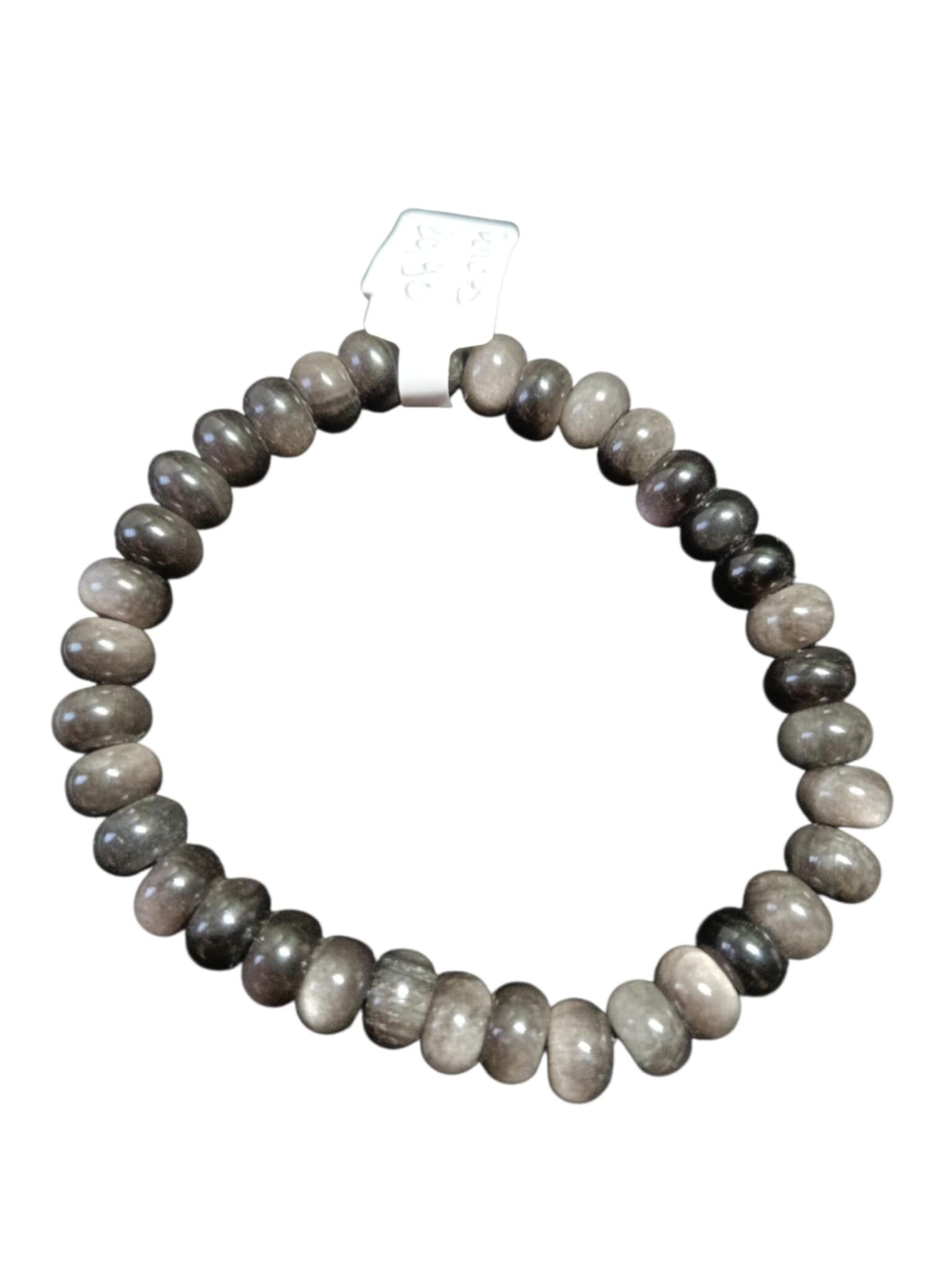 Bracelet Obsidienne Argent Donuts