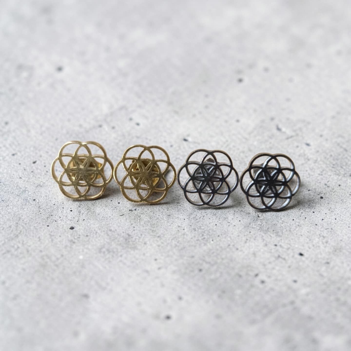 Boucles d'oreilles Fleur de vie