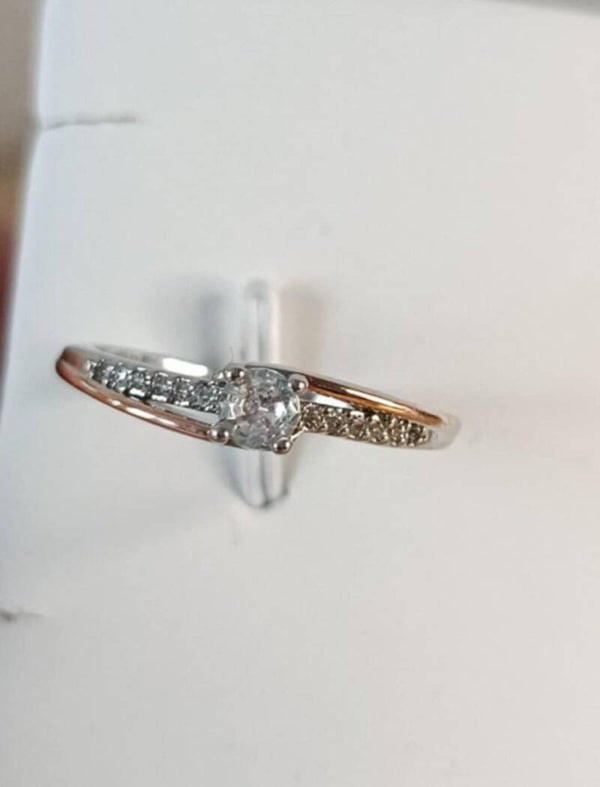 Bague Moissanite " Daphné "