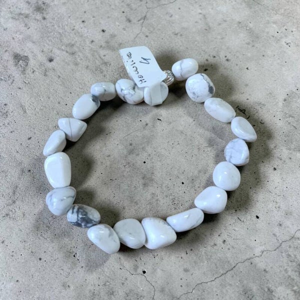Bracelet Howlite Forme Libre