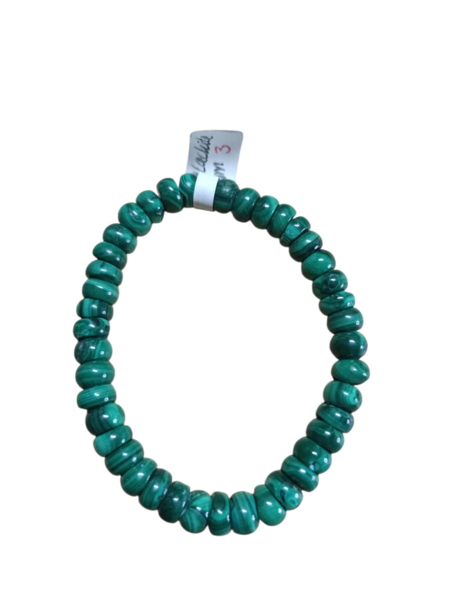 Bracelet Malachite Donuts petit 8.5mm