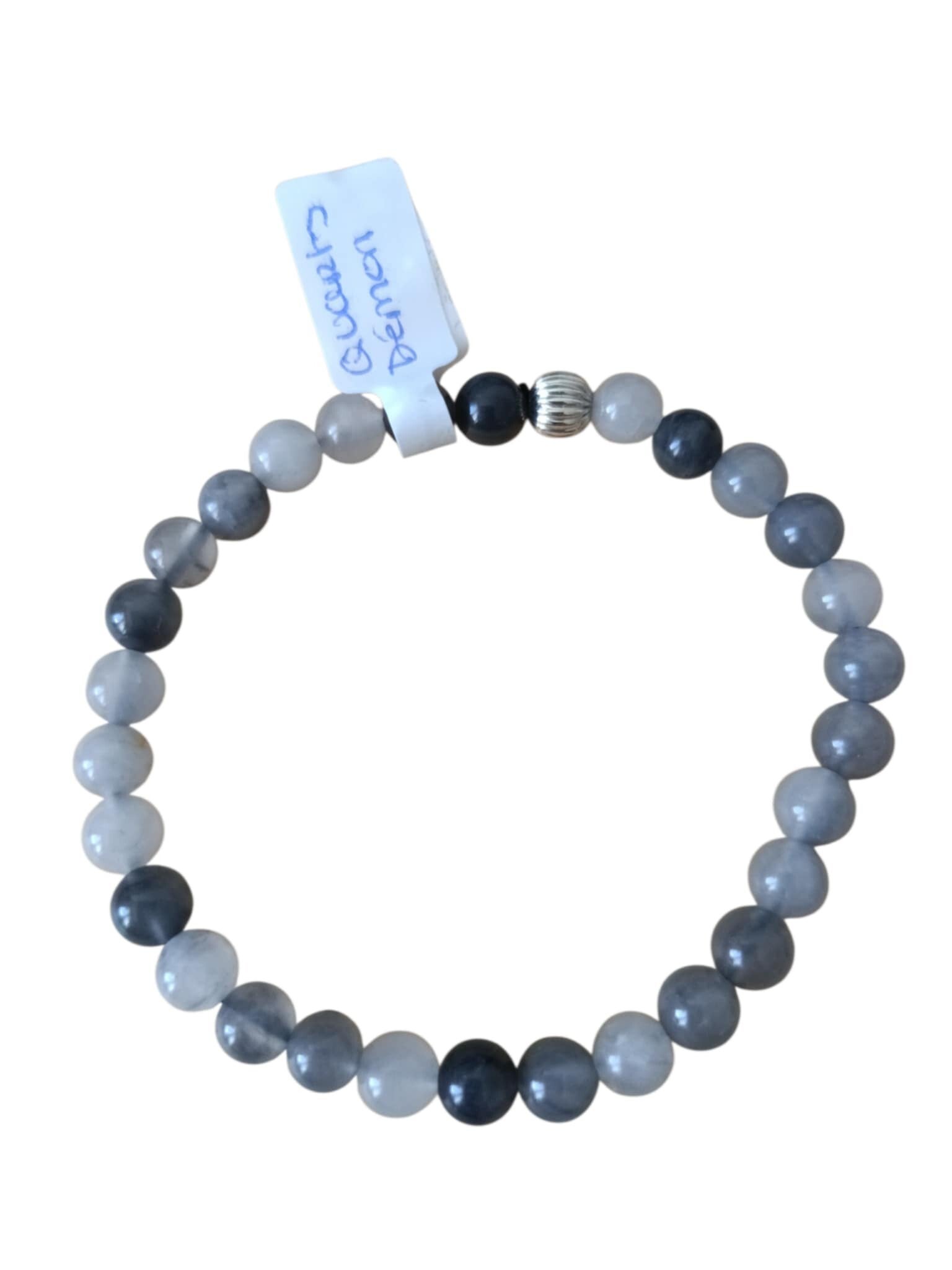 Bracelet Quartz Démon Gris 6mm