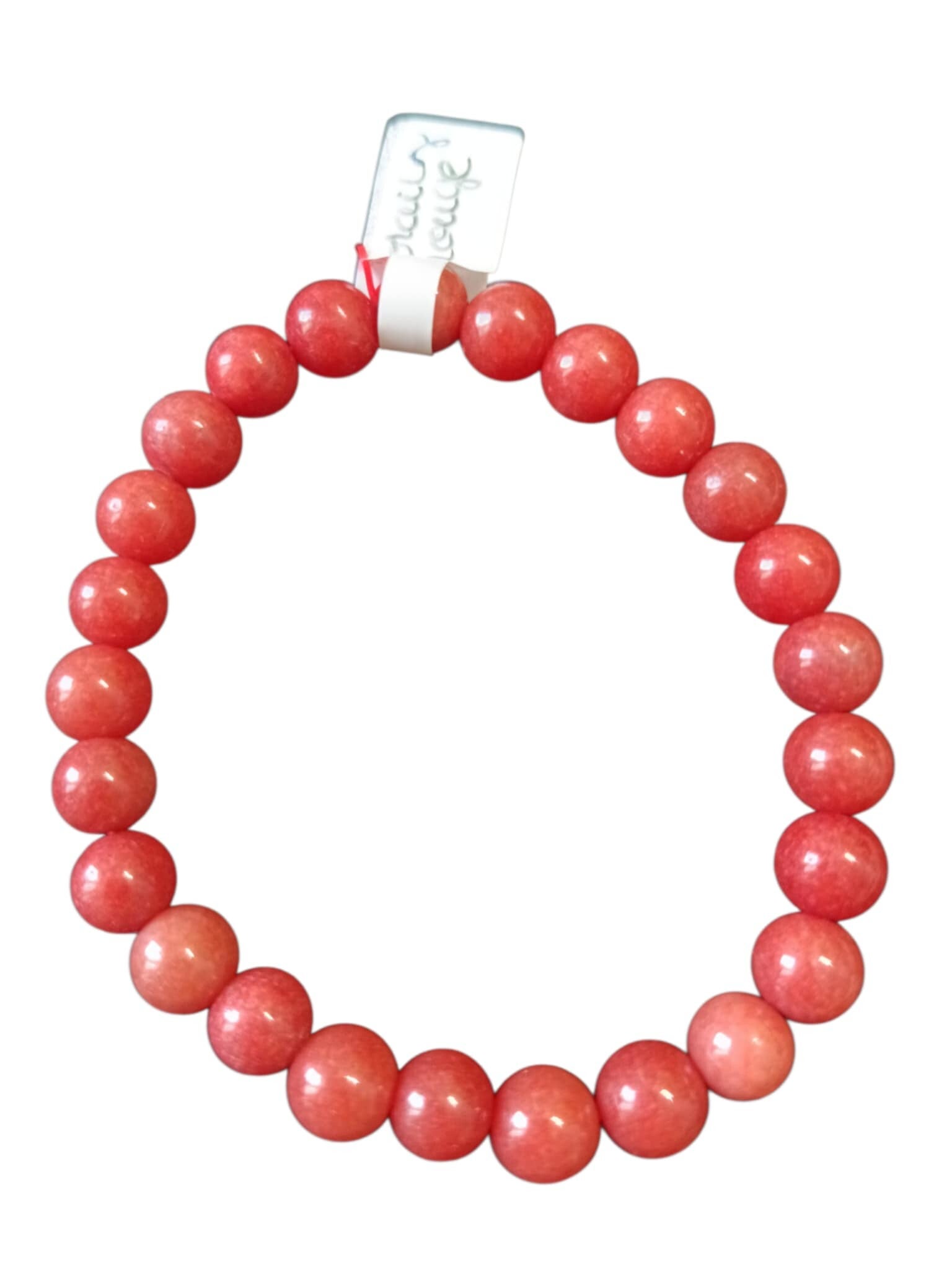 Bracelet Corail Rouge 8mm