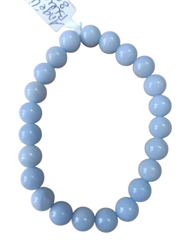 Bracelet Angelite bleue 8mm