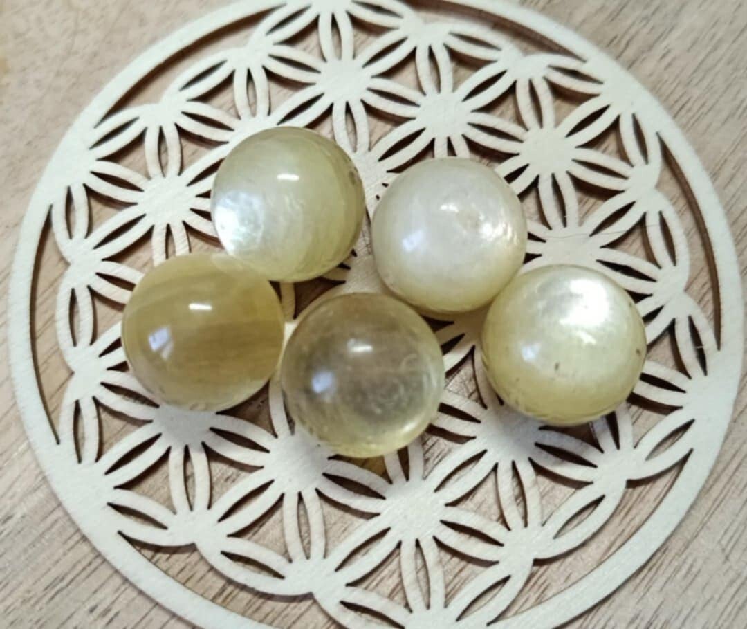 Quartz Rutile Doré "Sphère" ( Unité )