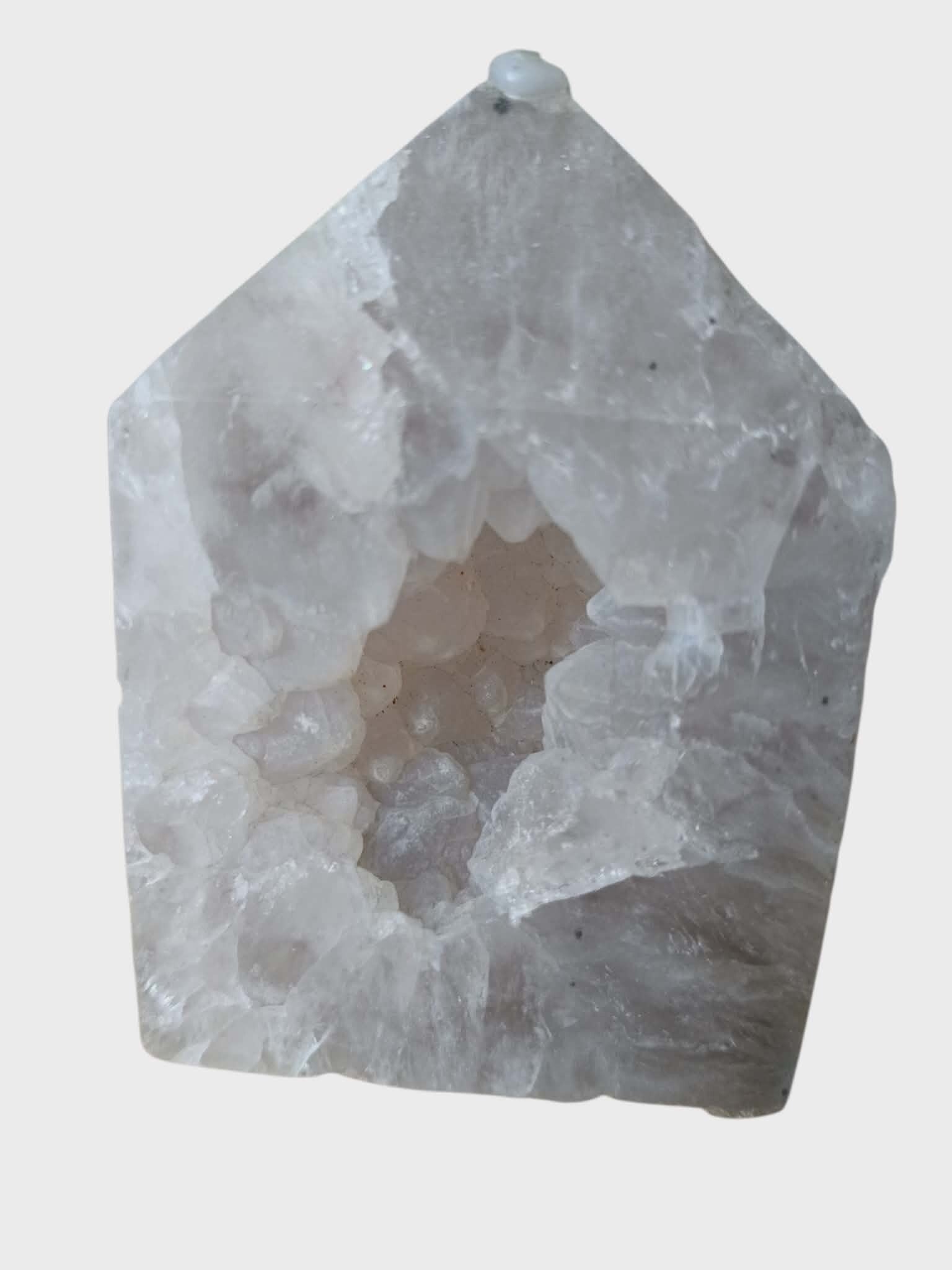 Agate Cristalisée " Pointe ouverte "