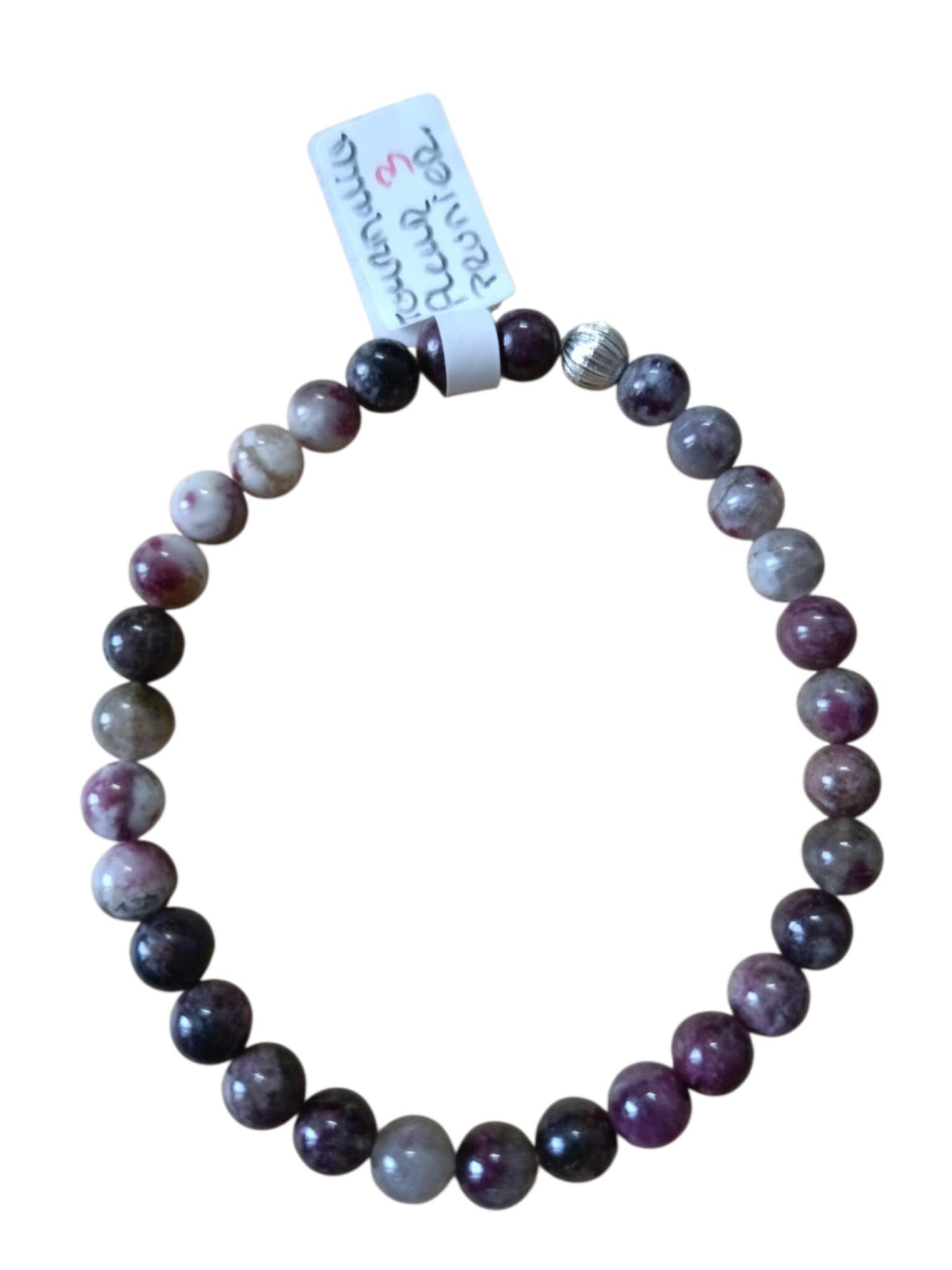 Bracelet Tourmaline Fleur de Prunier 6mm