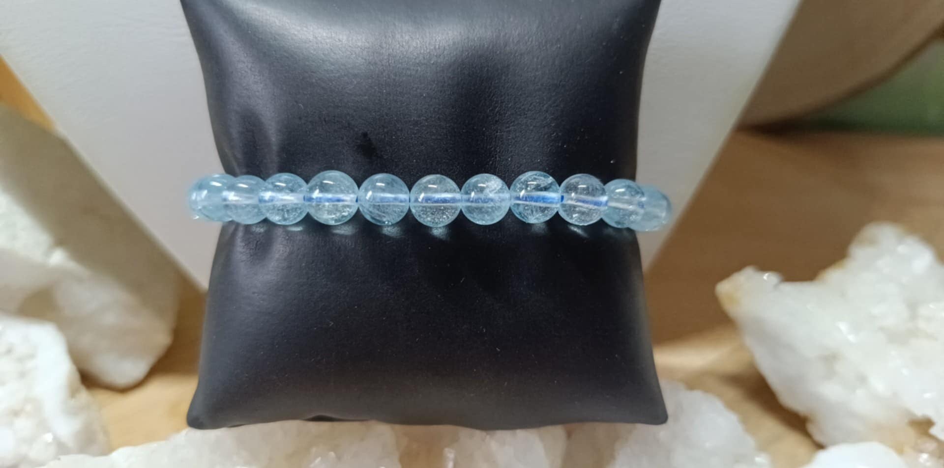 Bracelet Topaze Bleu Grade 2A 7mm