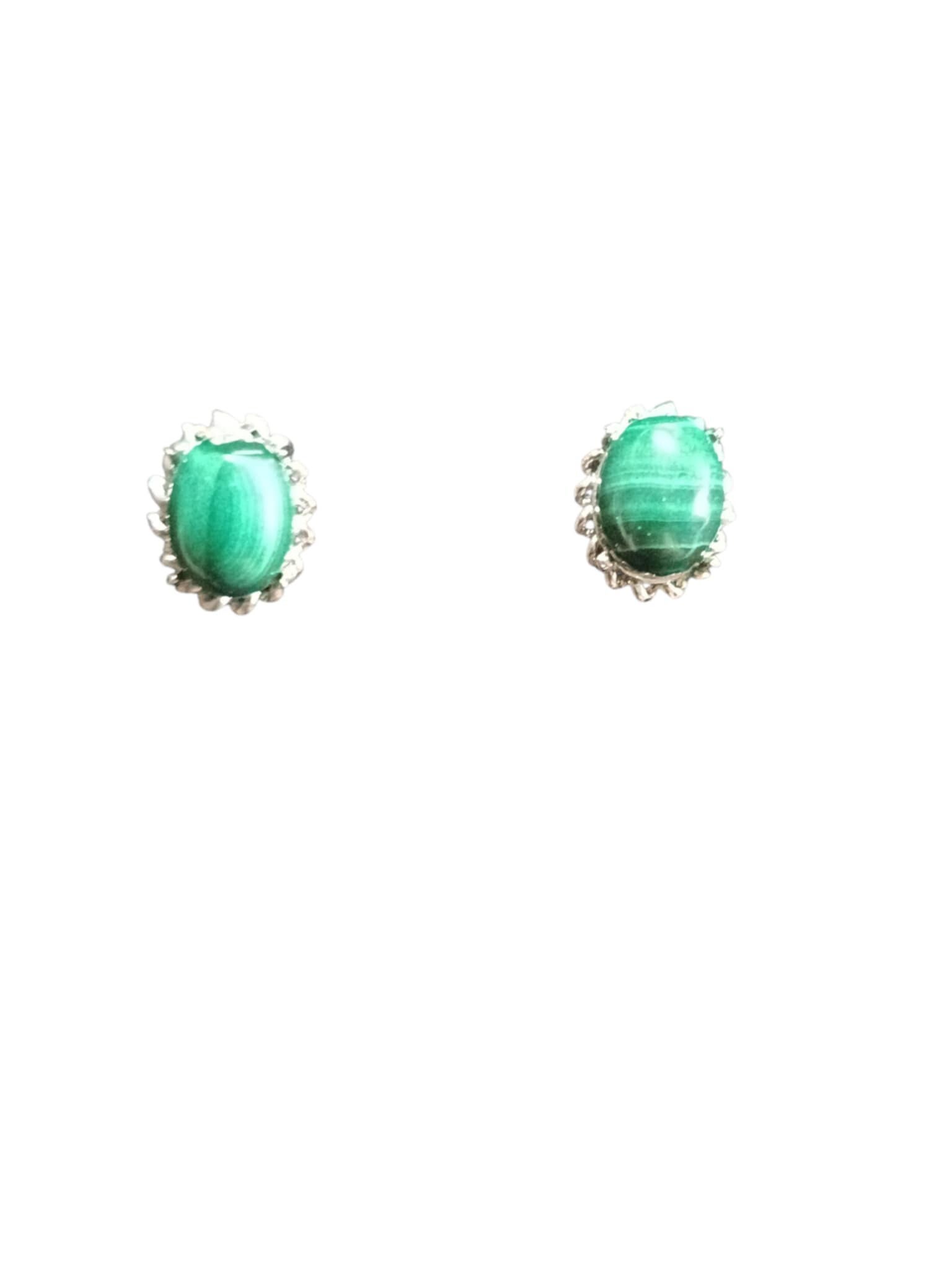 Boucles d'oreilles Malachite