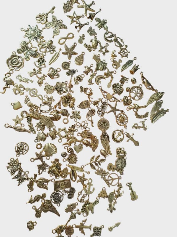 Lot 155 Charmes Acier Inoxydable Doré