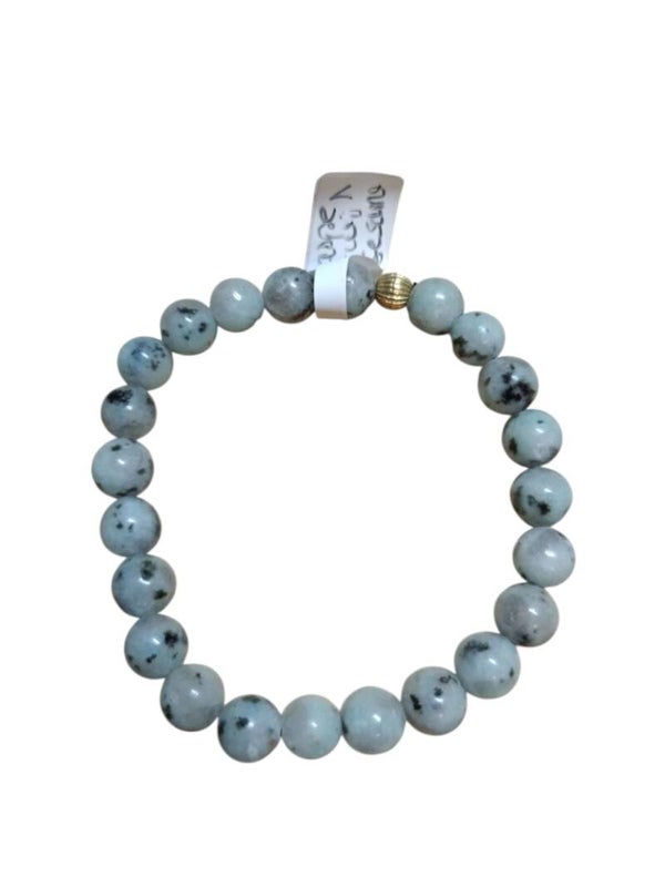 Bracelet Jaspe Kiwi - Sésame 8mm